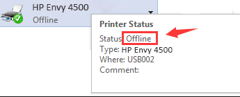 Common Symptoms of HP Envy 4500 Not Printing