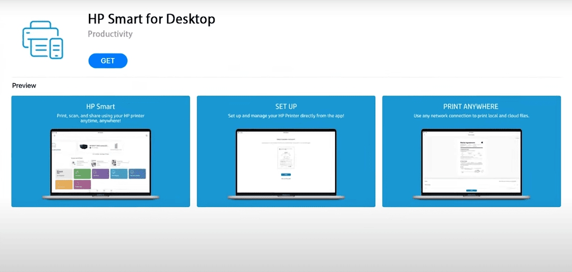 Install HP Smart App or Driver